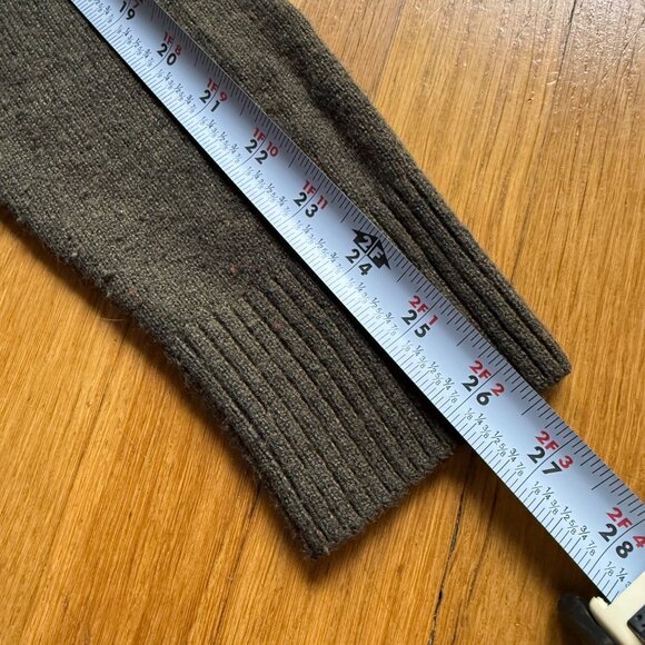 Talbots Size M Gray Multicolor Tweed Fair Isle Knit Long Sleeve Crewneck Sweater - Picture 9 of 13